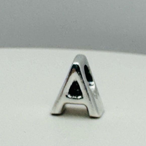 Pandora Letter A Alphabet Charm NWOT - Picture 7 of 9